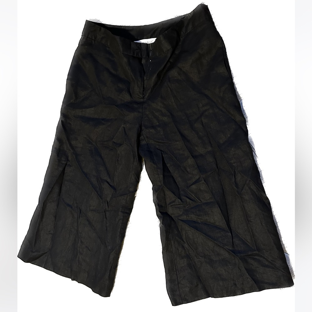Linen capri pants